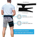 Suporte de Compressão para Coxa e Quadril (Ajustável)