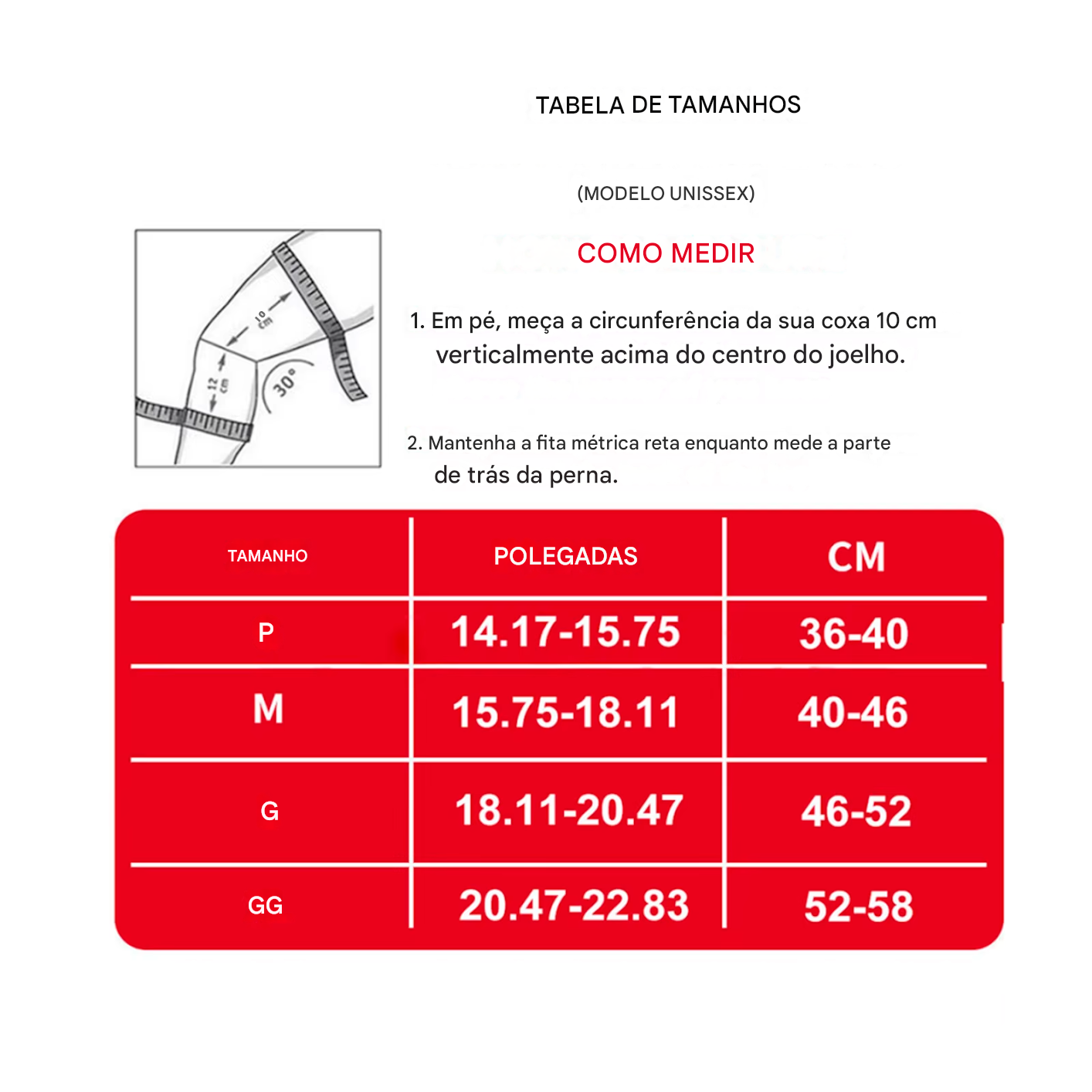 Joelheira de Compressão Ortopédica
